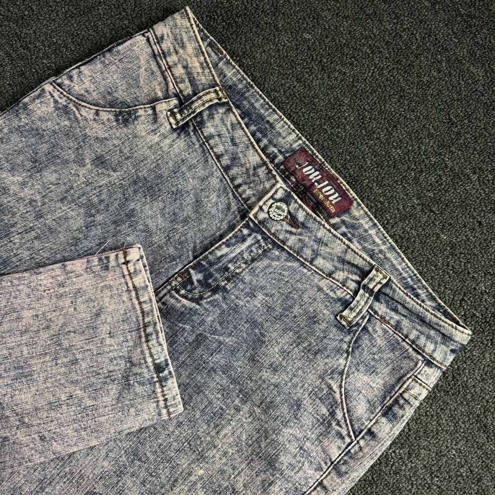 Jou Jou Premium Acid Wash Pink Purple Skinny Jeans JRs 11/12 Grunge Punk Emo